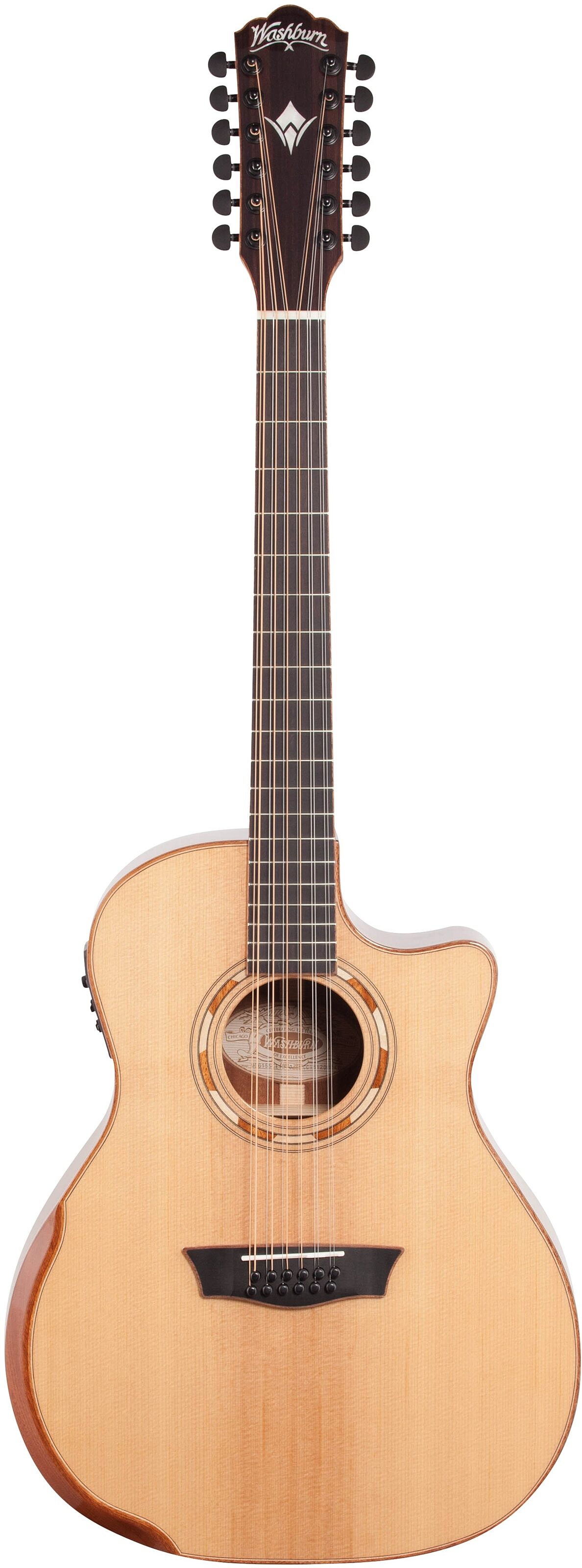 Washburn WCG15SCE12-O Deluxe Grand Auditorium Acoustic-Electric Guitar, 12-String 2 Washburn WCG15SCE12-O Deluxe Grand Auditorium Acoustic-Electric Guitar, 12-String