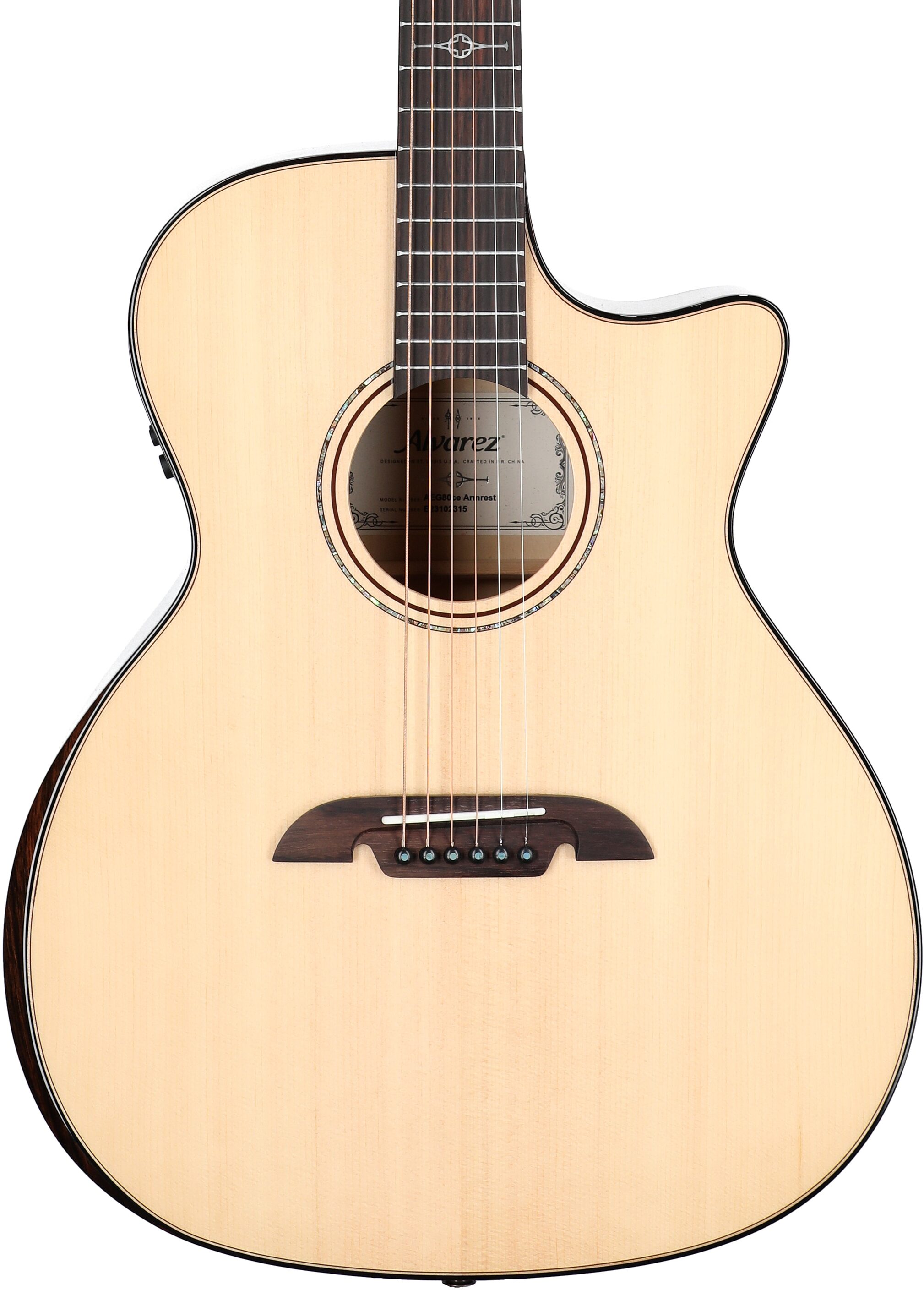 Alvarez AGFM80CEAR Artist Elite Grand Auditorium Acoustic-Electric Guitar 5 Alvarez AGFM80CEAR Artist Elite Grand Auditorium Acoustic-Electric Guitar