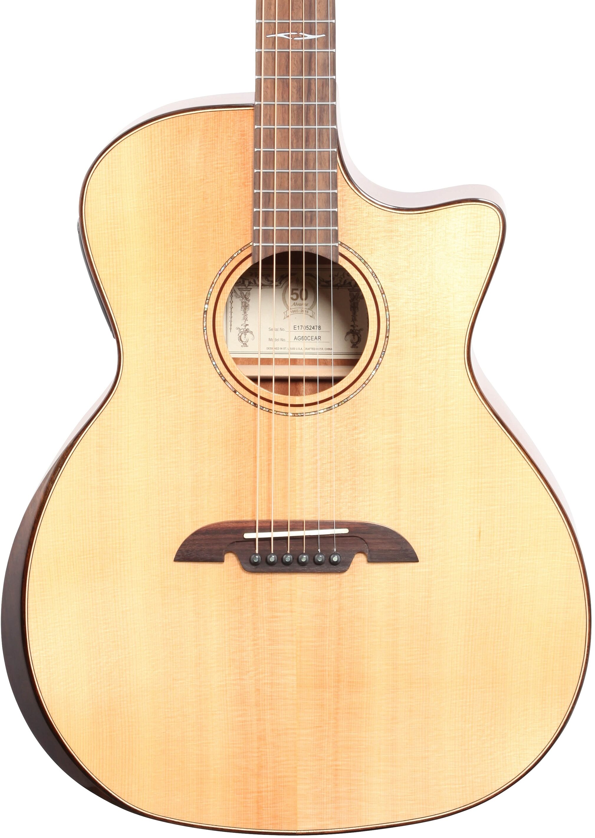 Alvarez AG60CEAR Grand Auditorium Cutaway Acoustic-Electric Guitar 5 Alvarez AG60CEAR Grand Auditorium Cutaway Acoustic-Electric Guitar