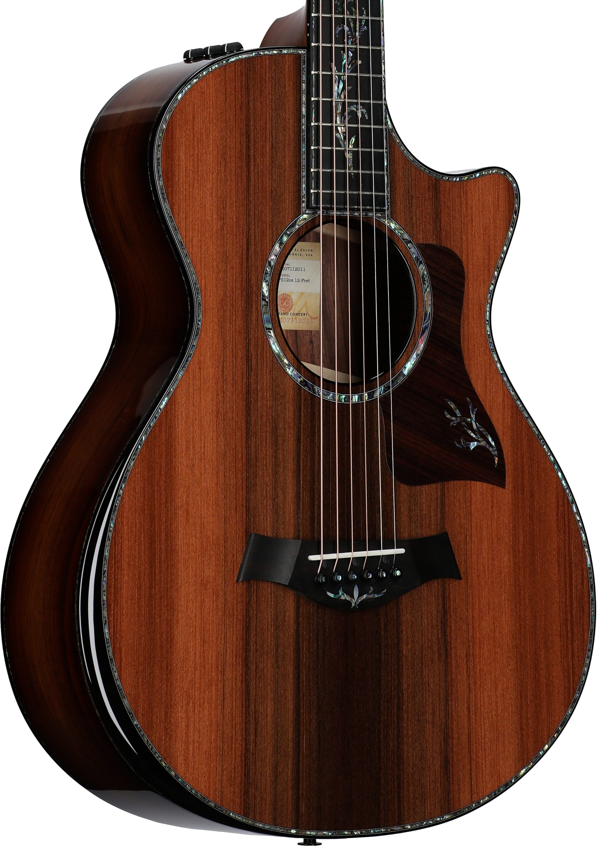 Taylor PS12ce 12-Fret V-Class Acoustic-Electric Guitar (with Case)